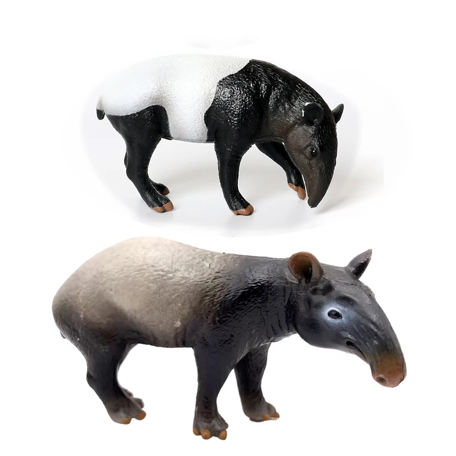 Figura de juguete realista de vida salvaje, Animal salvaje, Tapir, jardín de hadas, juguete educativo cognitivo, regalo para niños