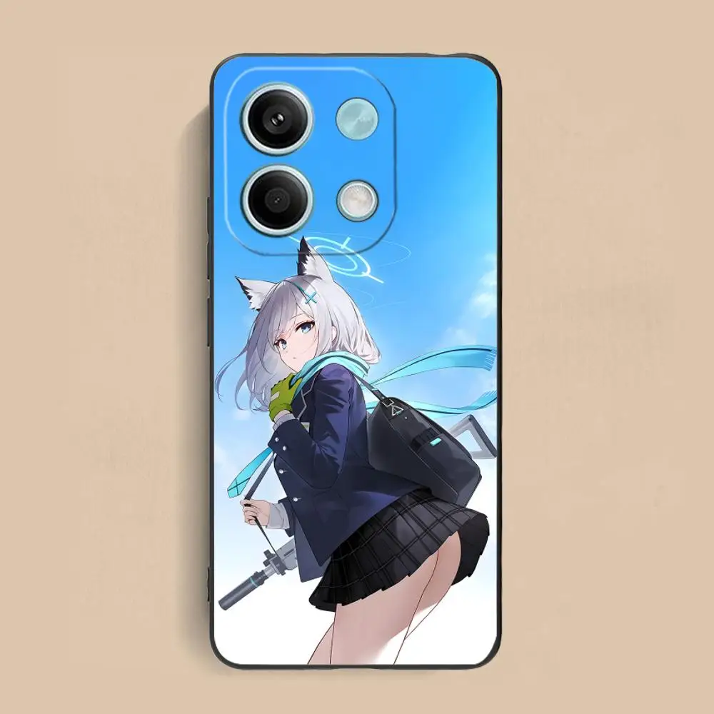 الأزرق الأرشيف شيروكو قضية الهاتف الخليوي ل Xiaomi Redmi ملاحظة 14 13 12 11 S برو زائد 4G 5G اللون الطباعة غطاء الهواتف المحمولة جميلة #6