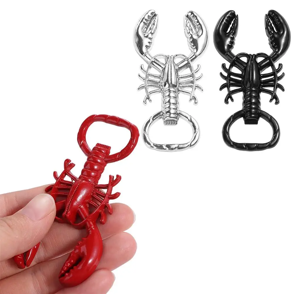 

Party Supplies Metal Lobster Corkscrew Bottle Opener Multifunctional Creative Keychain Portable Jar Opener Wine Bottle Opening