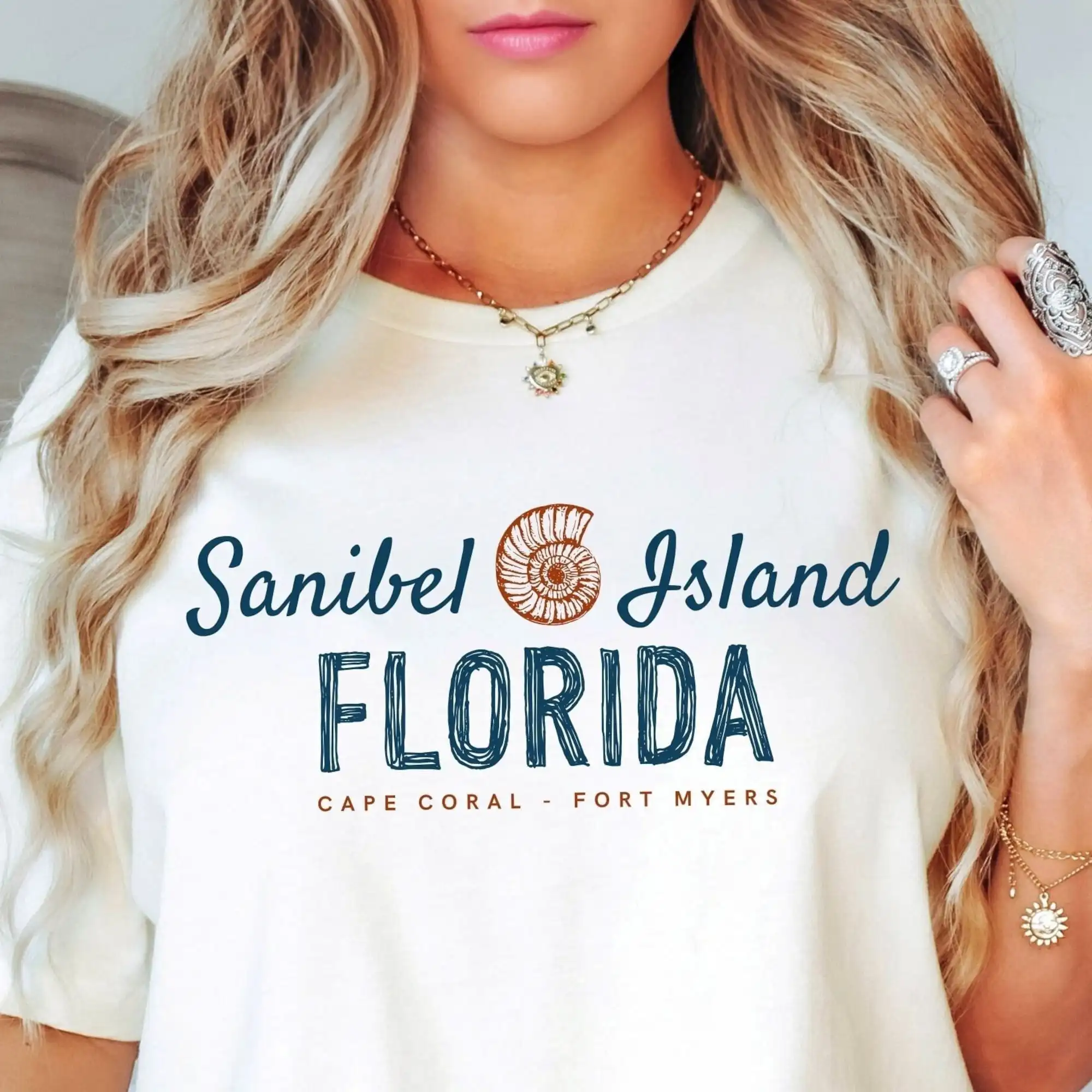 Sanibel Island Shirt, Florida Seashell T-shirt