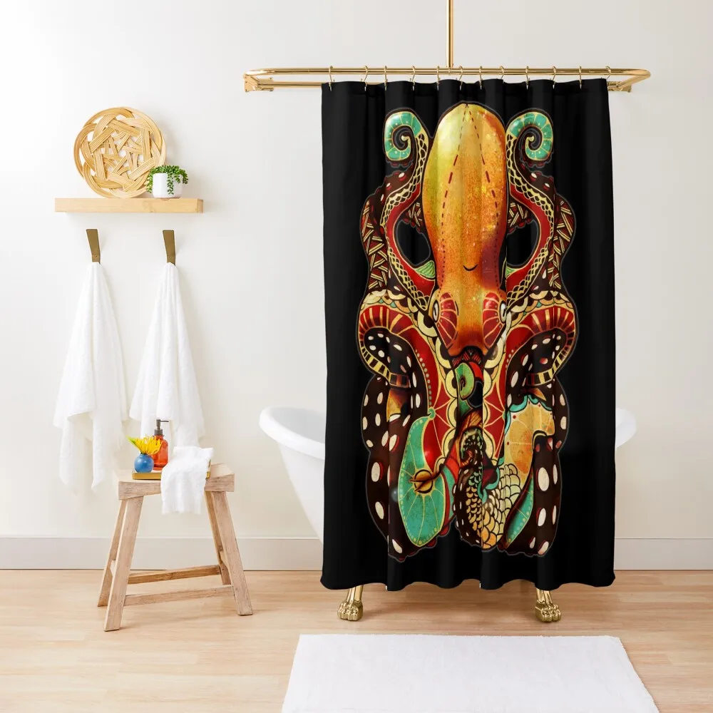 

the octopus Shower Curtain Bathroom Deco Waterproof Fabric Bathroom In The Bathroom Shower For Set Curtain