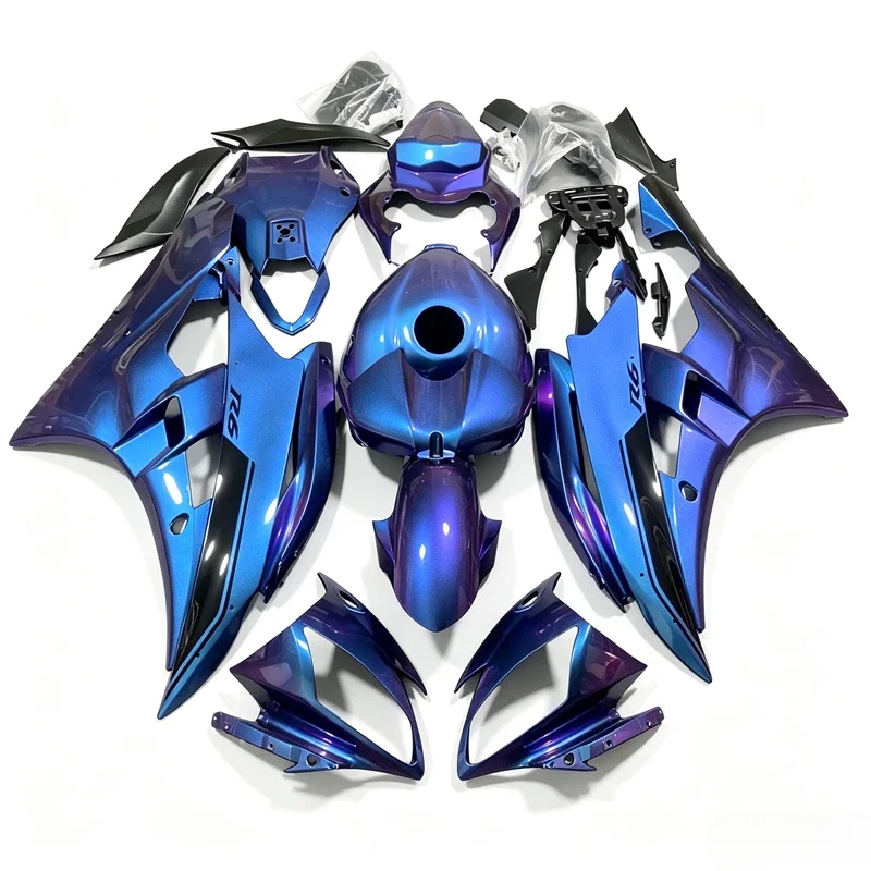 Injection Mold New ABS Whole Fairings Kit Fit for YZF-R6 R6 06 07 2006 2007 Bodywork Set Chameleon includes fuel tank cap