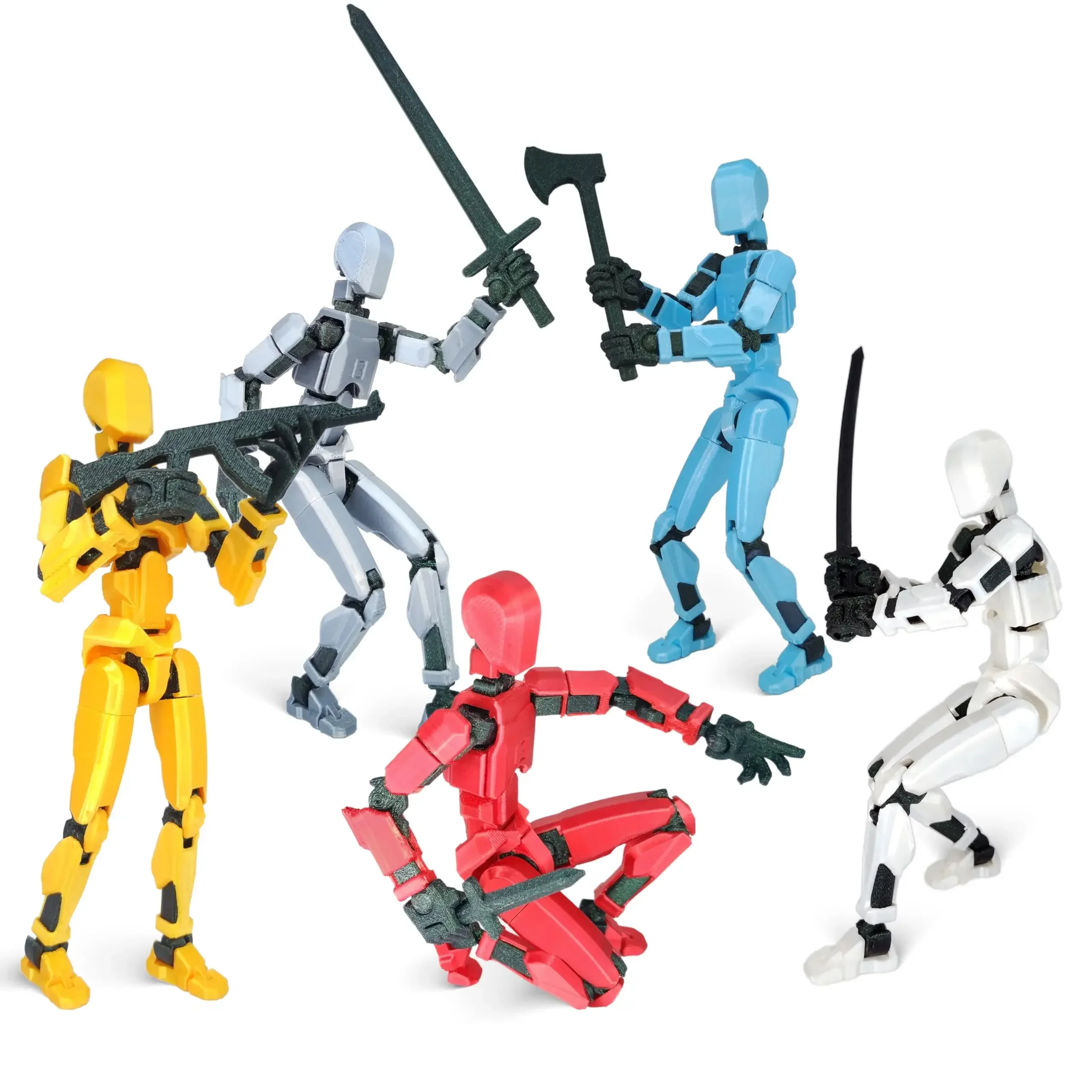 T13 Multi-Jointed Action Figures Model , Titan 13 Action Figures,  3D Printed Multi-Jointed Movable Lucky 13 Action Figure Dummy