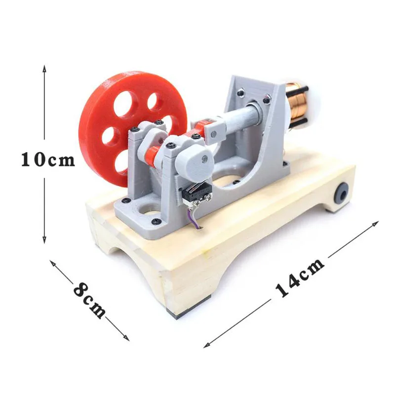 DIY Single Cylinder Piston Electromagnetic Engine Model for Physics Education Science Experiment And Invention Display