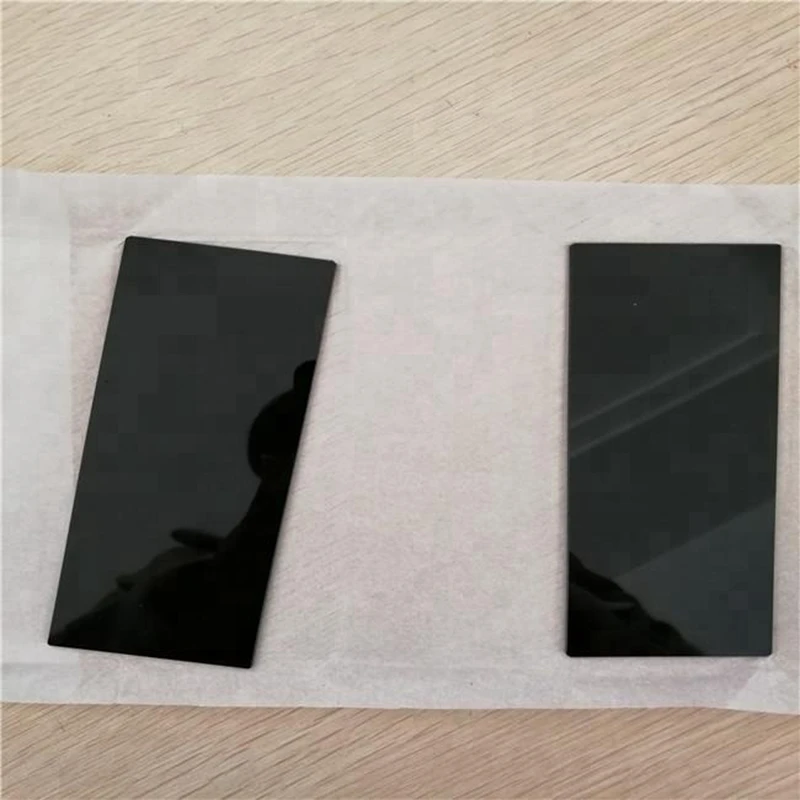 Filtro de paso de banda ultravioleta para lámpara Antivirus, 3 piezas, Tamaño Total 155x55x2mm, 365nm, negro, ZWB2 UG1