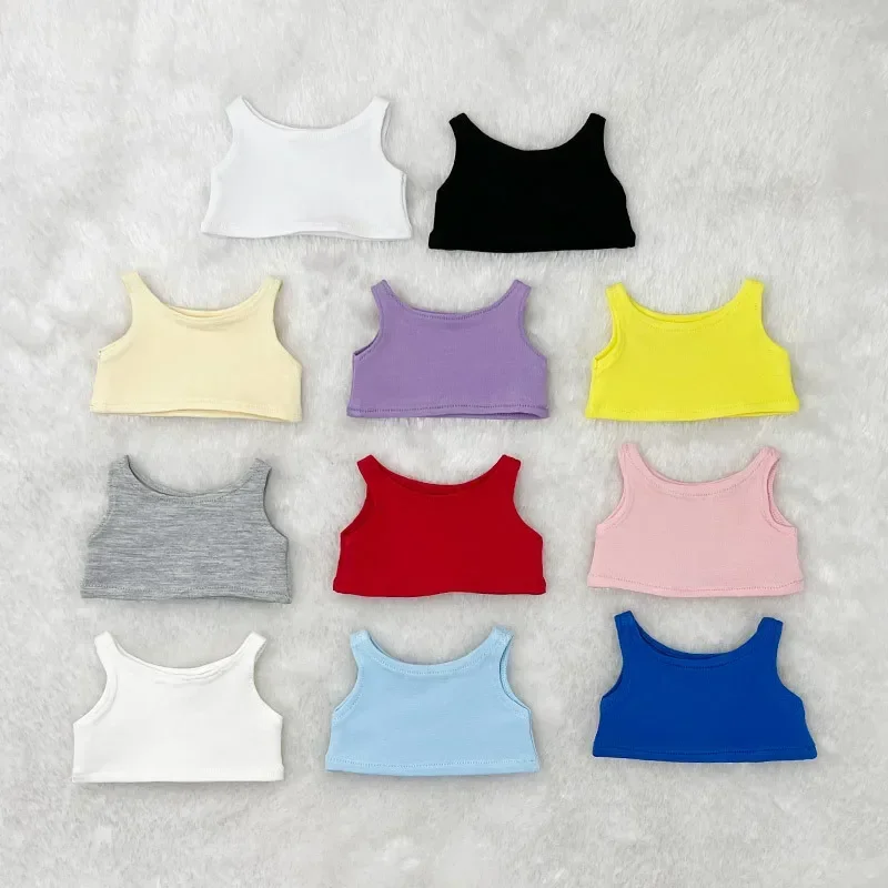 Doll Clothes for 10/15/20cm Idol Doll Outfit Accessories Tank Top Sleeveless T-shirt for Super Star Dolls Toys Collection Gift