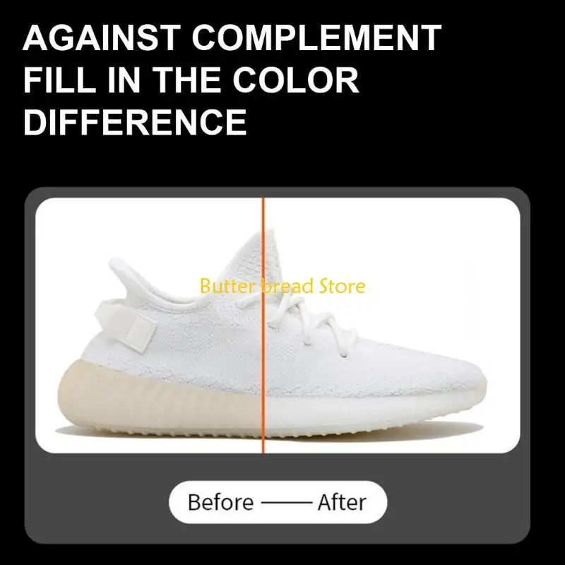 

W89C 2 Pcs Sneaker Repair Pen Shoes Repair Pen Easy to Use Practical Sneaker Whitening Pen for Shoes Cleaning