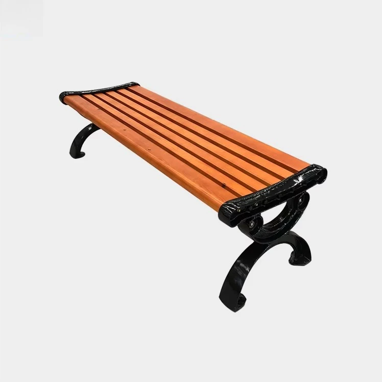 Modern Design Outdoor Wooden Bench with Waterproof Finish, Perfect for Garden, Patio, or As a Stylish Commercial Seating