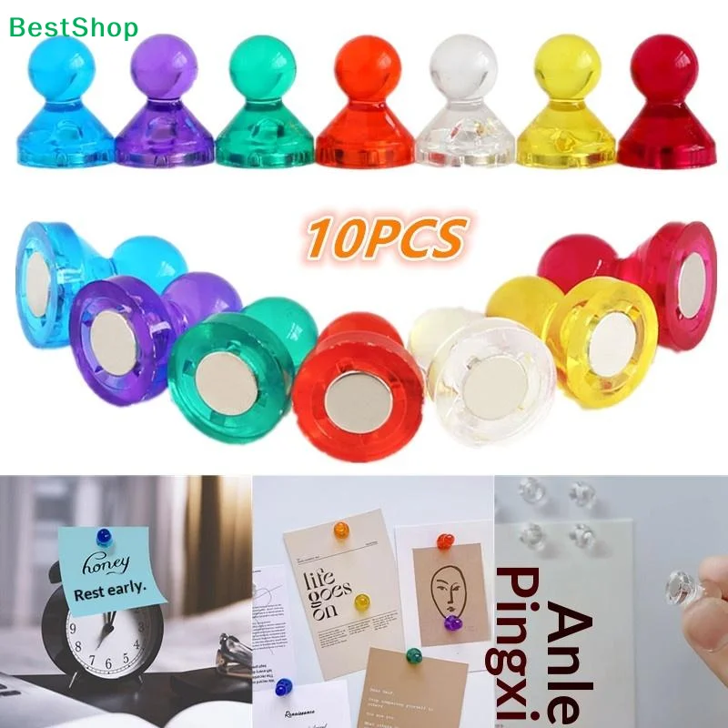 Strong Neodymium Noticeboard Pin Magnets Fridge DIY Whiteboard Uses In Office Advertising Education And Other Pur 10pcs