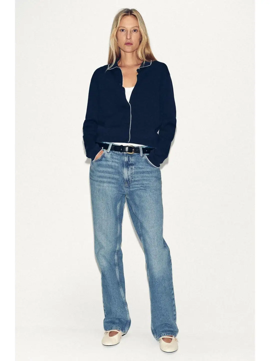 حصيرة أوائل الخريف موجة طبقات طويلة Sve محبوك Jaet صغيرة مستديرة Ne سستة إغلاق معطف المرأة عادية حجم كبير