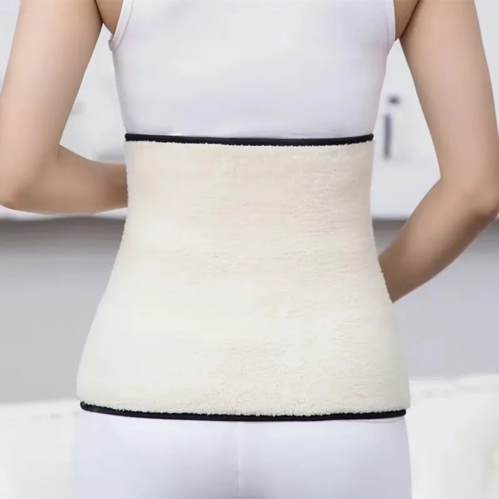 Thicken Cashmere Waist Warmer Winter Wool Thermal Abdominal Belt Elastic Waist Support Belt Stomach Protector Wrap Band Unisex