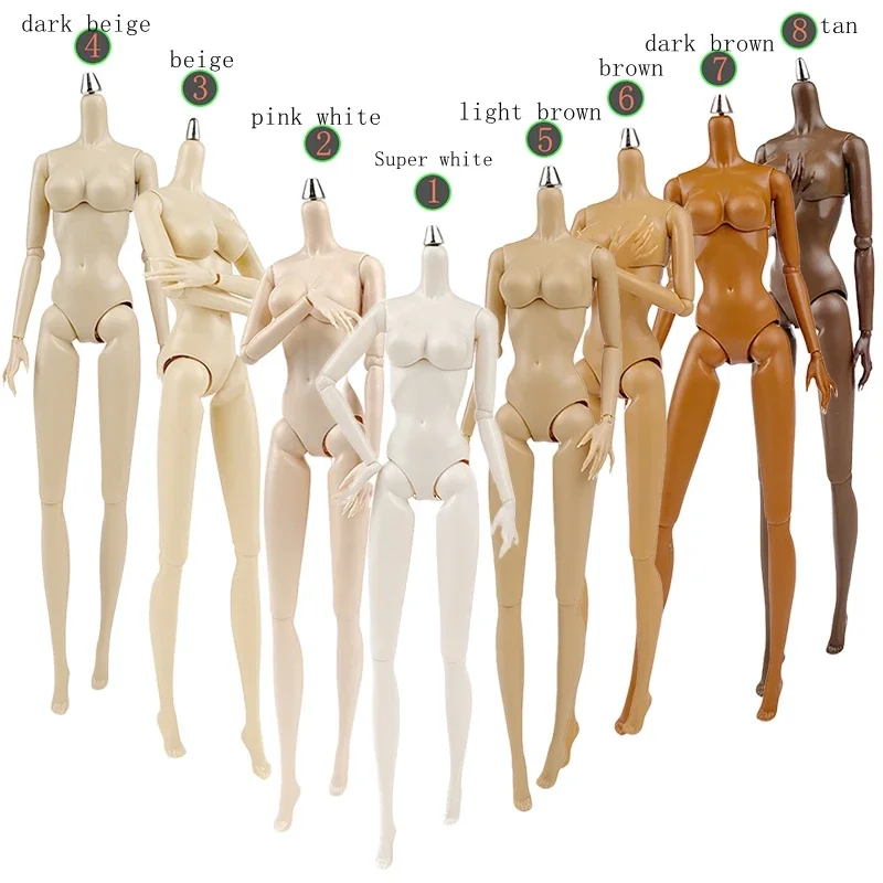 

Replacement 1/6 Supermodel Movable Jointed Body For 11.5" Doll Big Breast Doll Body Accessories Gifts New Design Kids DIY Toys