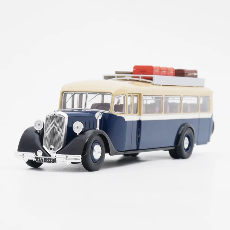 

IXO Diecast 1:43 Scale Alloy Citroen T45 1934 Travel Bus Model Finished Product Simulation Toy Collection Gift Static Display