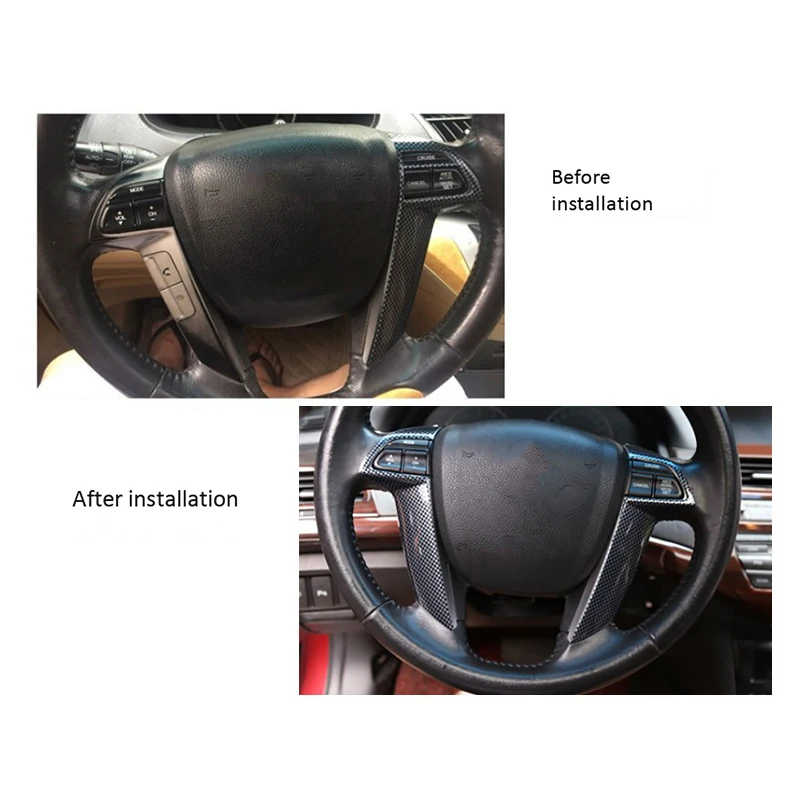 

Для Honda Accord 8th 2008-2013 автомобильное рулевое колесо украшение ободок крышка отделка рамка наклейки аксессуары для интерьера