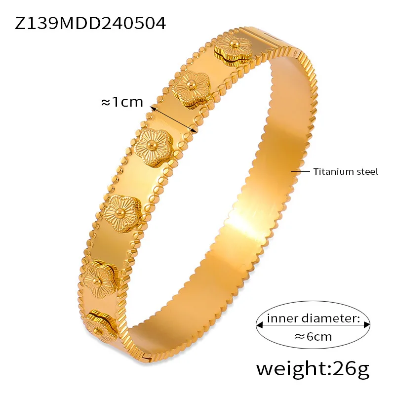 High Quality Plant Five Leaf Flower Bracelet With New Design High-Quality Metal Jewelry For Women Luxurious Gift Clover