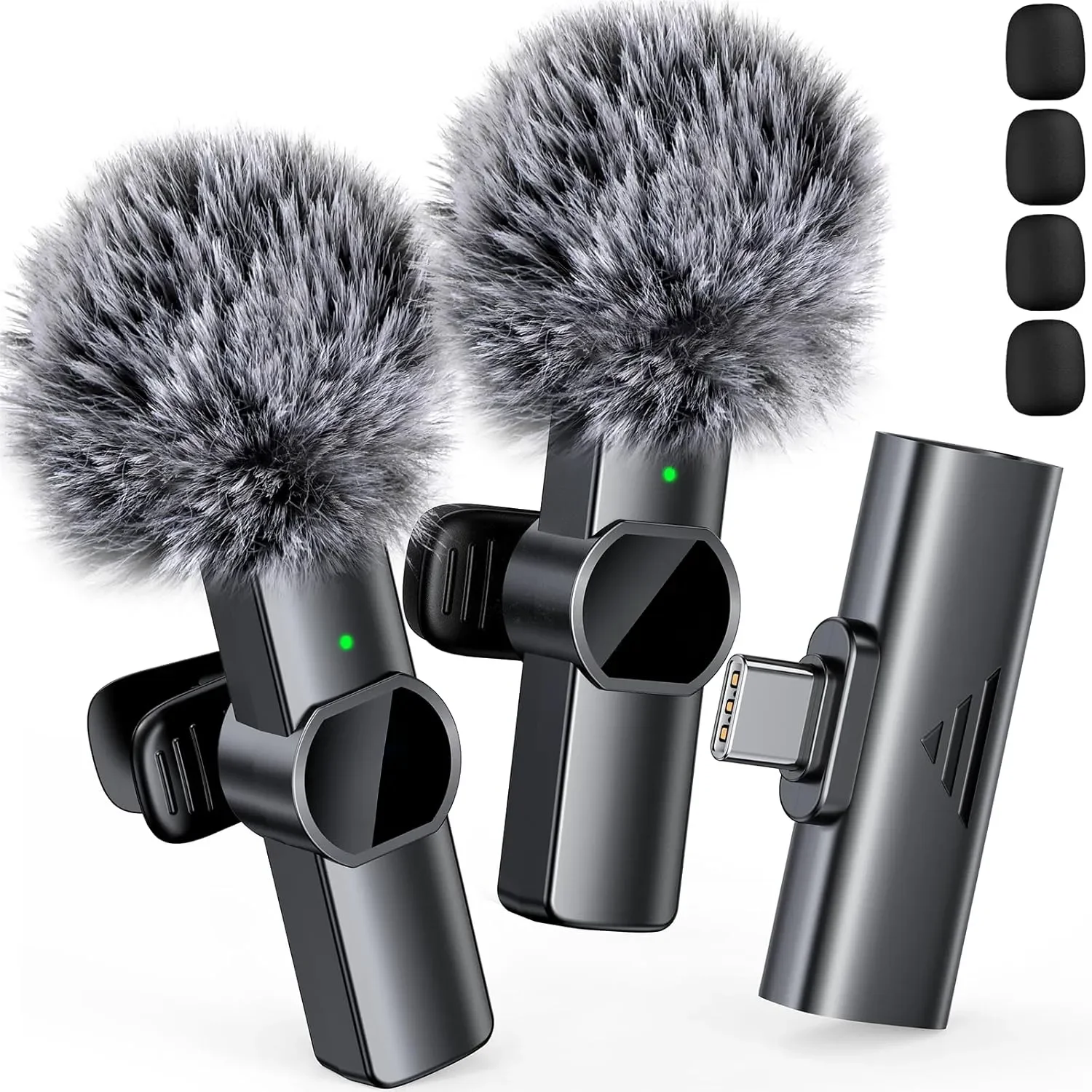 Mini Mic Pro (The Top Choice for iPhone 16, iPhone 17, and Android Devices; a Wireless Mini Microphone with Clear Sound Quality and Noise-Canceling Features; a Lavalier Microphone Ideal for YouTube, and Interviews)