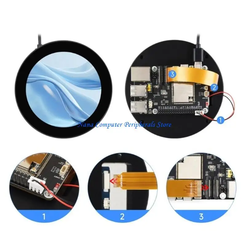 

F68C 4inch Round Capacitive Touchable Screen Easy Installation 10 Point Touchable