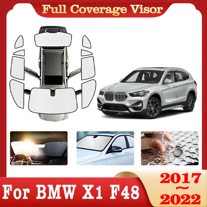 

Car Full Coverage Sunshade For BMW X1 F48 2017~2022 2018 2019 Car Windshields Accessories Visor Side Sun Protection Window Shaby