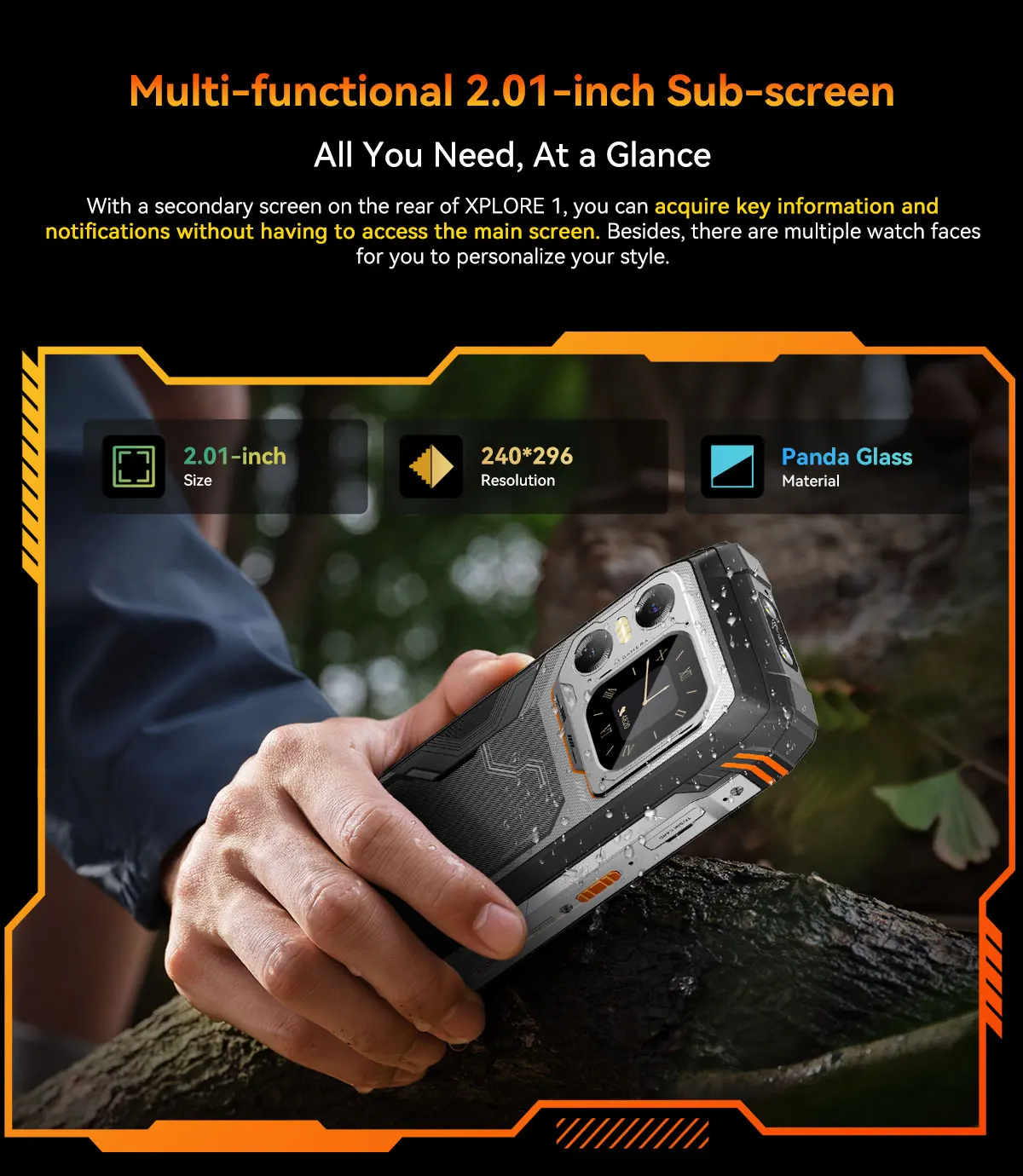 Blackview XPLORE 1 [Kein EU-Ladegerät] Robustes Smartphone 5G 16 GB + 512 GB / 12 GB + 256 GB Android15 20000 mAh 55 W 6,78 Zoll 2,4 K Mobiltelefon – Detail 18