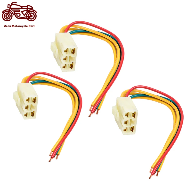 

Motorcycle Accessories Ignition Voltage Regulator Rectifier Plug Connector For HONDA CB400 CBR250 CBR19 CBR22 JADE HORNET CB-1