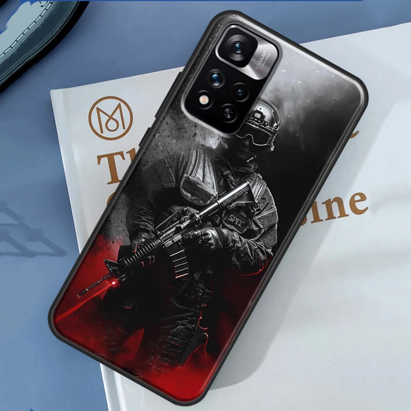 Symbol Police Case For Xiaomi Redmi Note 12 11 10 9 8 Pro Cover For Redmi Note 10S 11S 10A 10C 9A 9C 12C 9T