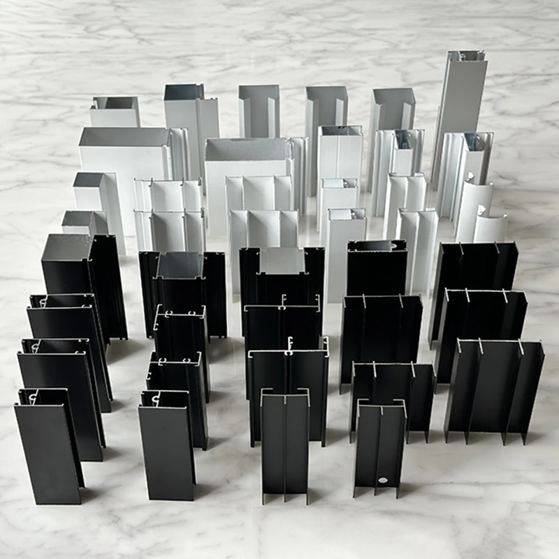 التخصيص كولومبيا نافذة الألومنيوم الملامح مسحوق طلاء بأكسيد الألومنيوم الملامح 6063 T5 الملامح نافذة الألومنيوم #1