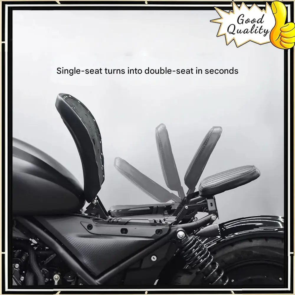 Good Quality For VOGE CU525 foldable rear seat hidden double cushion retro Bobber single seat accessories voge cu525 525cu Voge