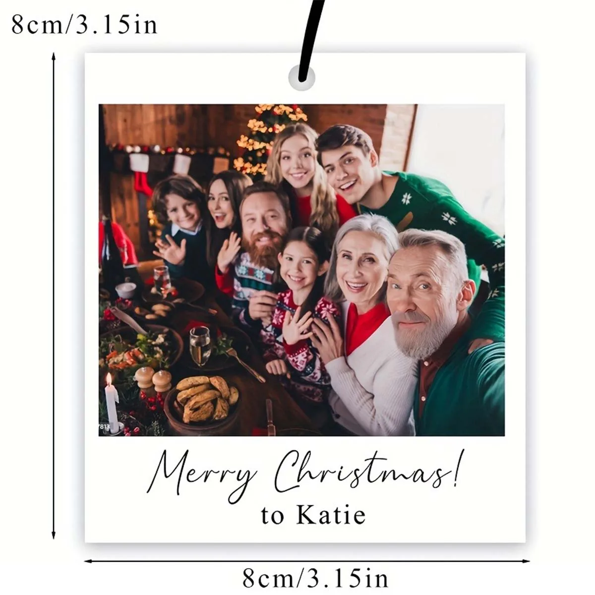 Personalized Christmas Photo Cards - Custom family photo cards where you can add your own photos and name/message