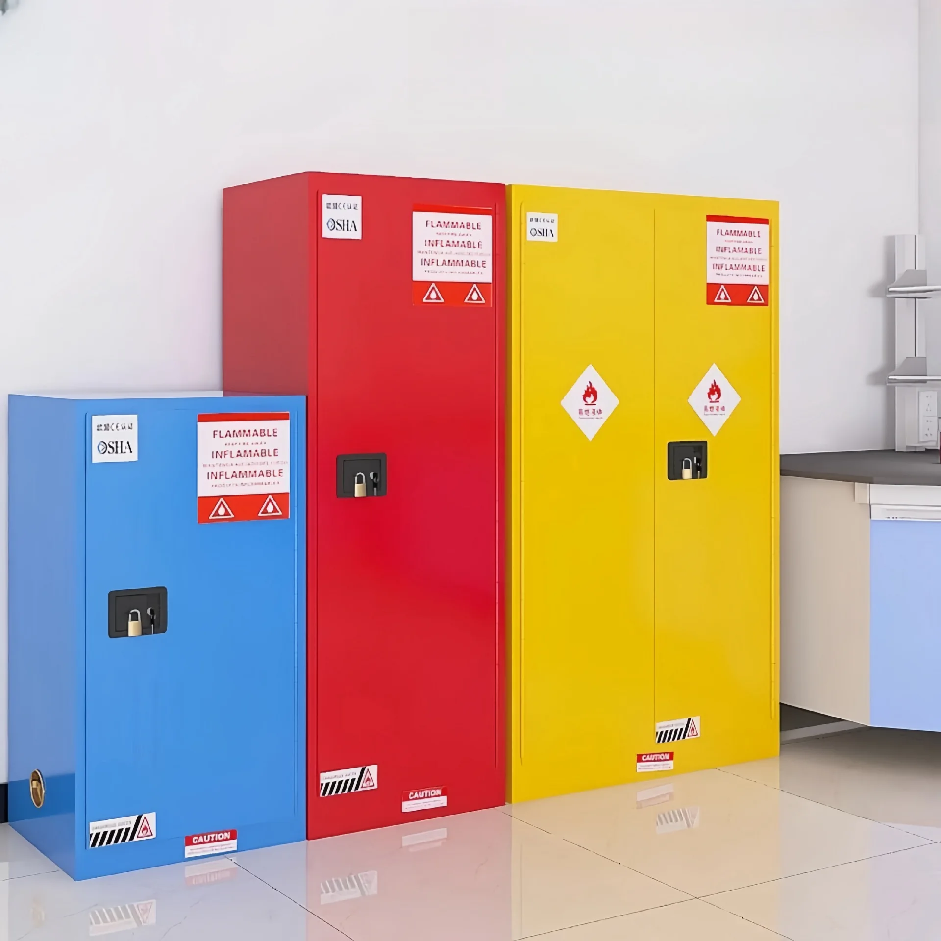 

Industrial explosion-proof safety cabinet Hazardous chemicals storage cabinet Double lock Chemical safety storage