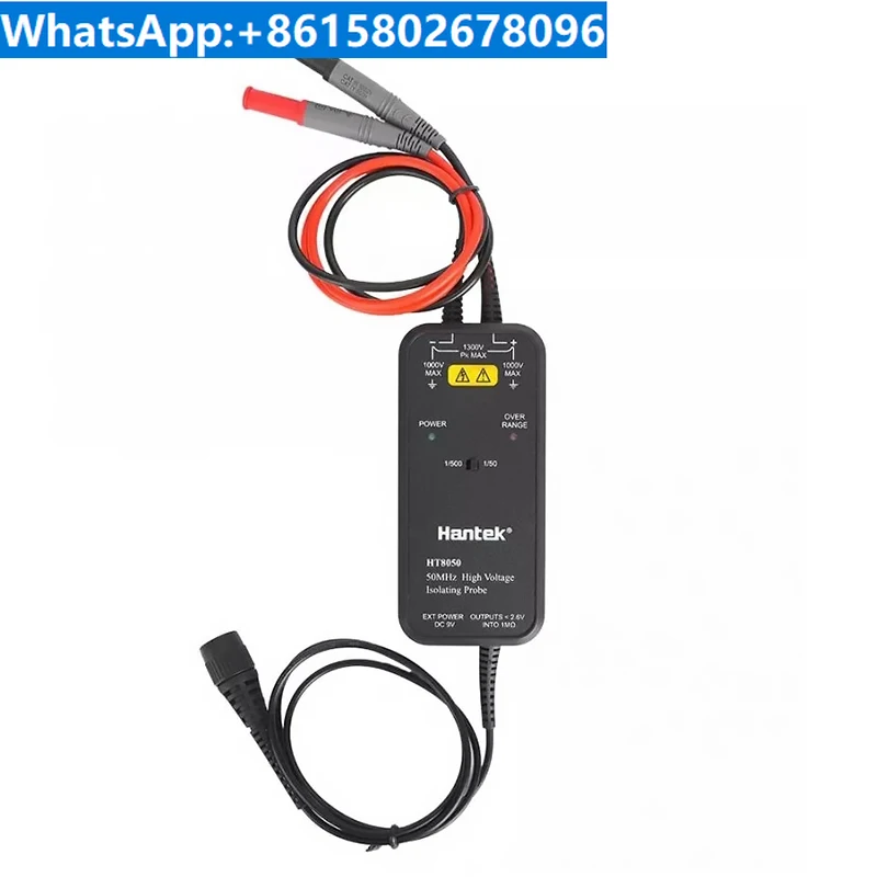 Hantek HT8100 High Voltage Isolation Differential Probe 1300V Oscilloscope Floating Ground Measurement 100M