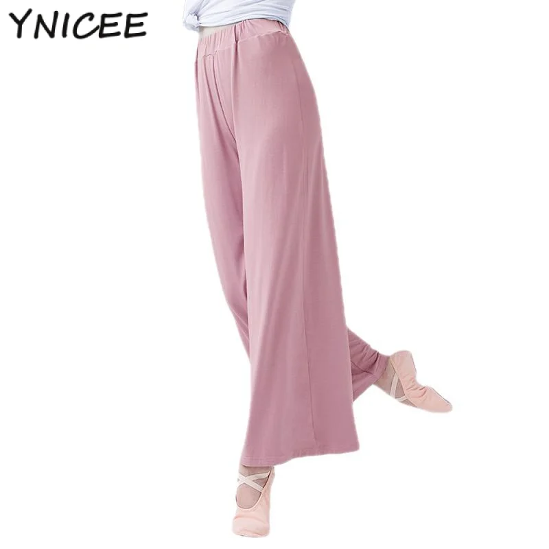 Pantalones de Yoga de Ballet clásico para mujeres adultas, Pantalones suaves, traje de práctica de baile, trotar, gimnasio, pantalones de baile modernos