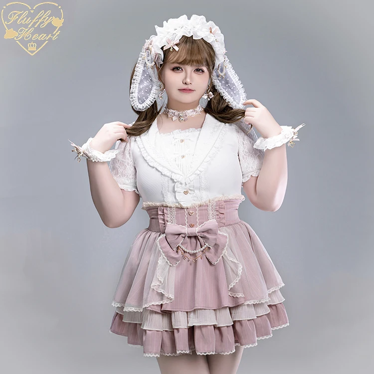 Japanischer Stil Massenproduktion Mine Lolita Minirock Herbst Neues Mädchen Süße süße Schleife Perlenkette Prinzessinnenrock Y2K Kuchenrock