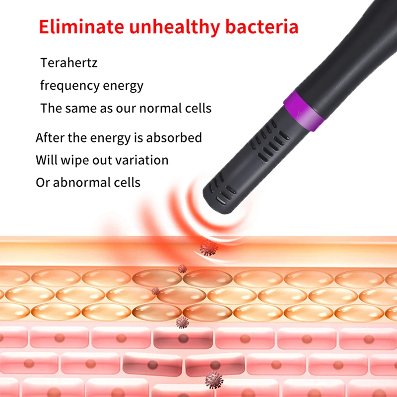 8.0 Terahertz موجة ضوء المغناطيسي جهاز صحي خلية الصحة العلاج الطبيعي عصا التدفئة الكهربائية العلاج تدليك المخبرين