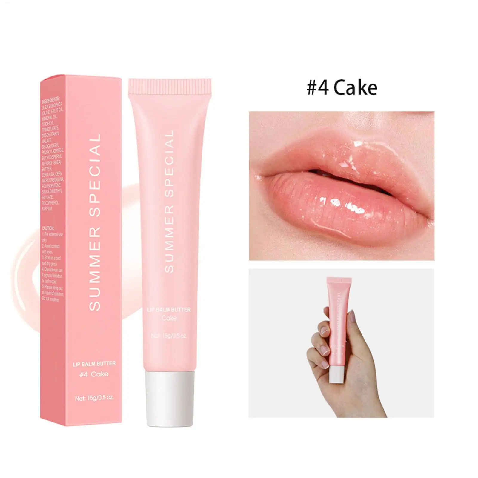 Tinted lip balm Glossy moisturizing Lip Balm Butter Nourishing Lip Gloss Oil Jelly Lipgloss Brown Sugar Crystal Lip Balm winter