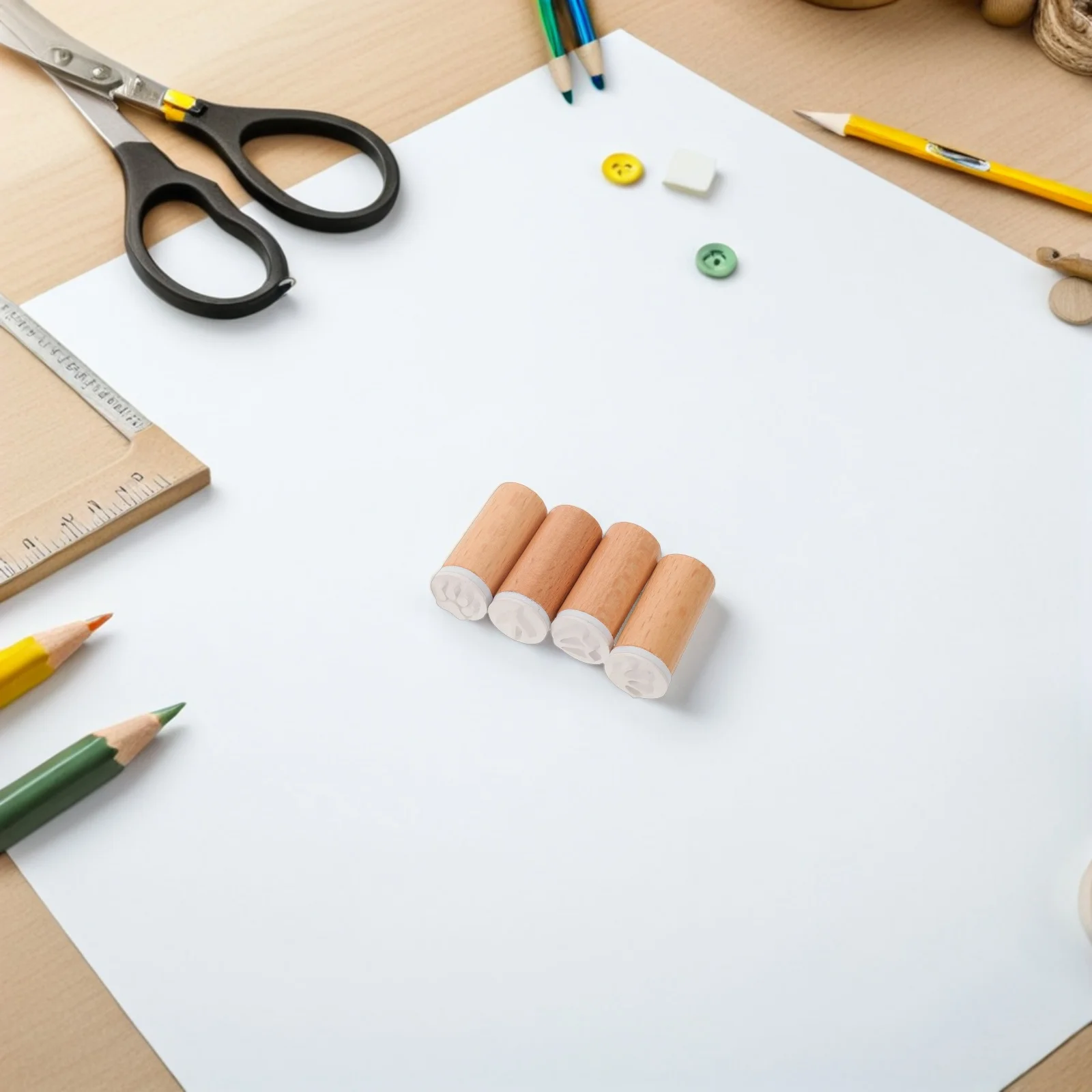 6 stuks dierentuin dierenvoetafdrukken stempels natuurlijk hout ambachtelijke stempels voor scrapbooking journaling kaarten maken creatieve geschenken