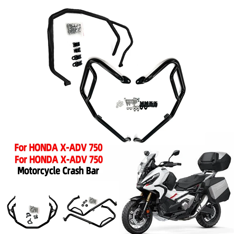 X-ADV750 Engine Guard Bumper Highway Freeway Crash Bar Buffer Fuel Tank Protector Fit For HONDA X-ADV 750 XADV750 XADV 2017-2024