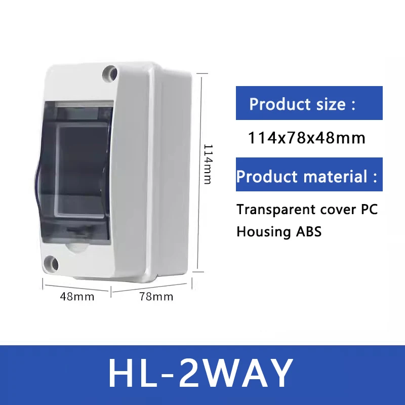 HT-serie IP65 Mcb Breaker Box Distributiebeschermingsbox Levering Elektronische Din Rail-behuizing voor stroomonderbreker aan de muur