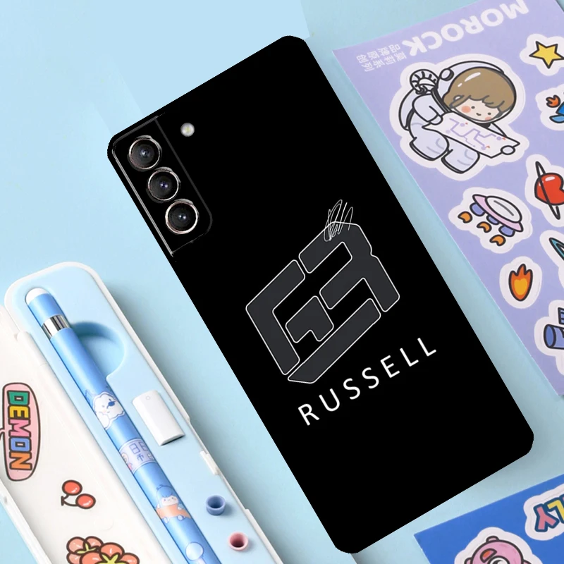 George Russell F1 Case For Samsung Galaxy S23 S22 Ultra S21 Plus S8 S9 S10 Note 10 20 Ultra S20 FE S21 FE Cover