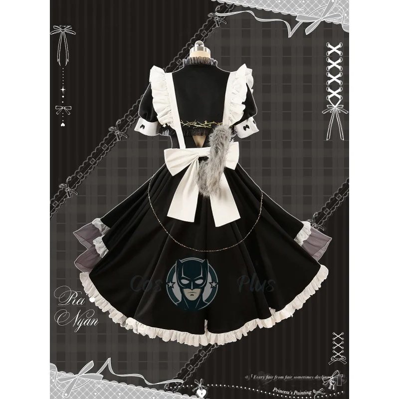 Disfraz de Anime NuCarnival Rei, dulce sirviente de belleza, vestido de cola de Lolita, juego de uniforme, ropa de fiesta de Halloween, conjunto para mujer y hombre