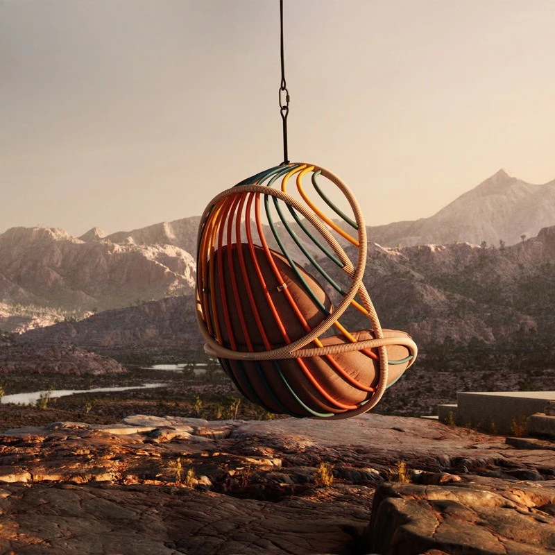 Nordic Outdoor Hanging Basket Hanging Chair Rattan Chair Swing Home