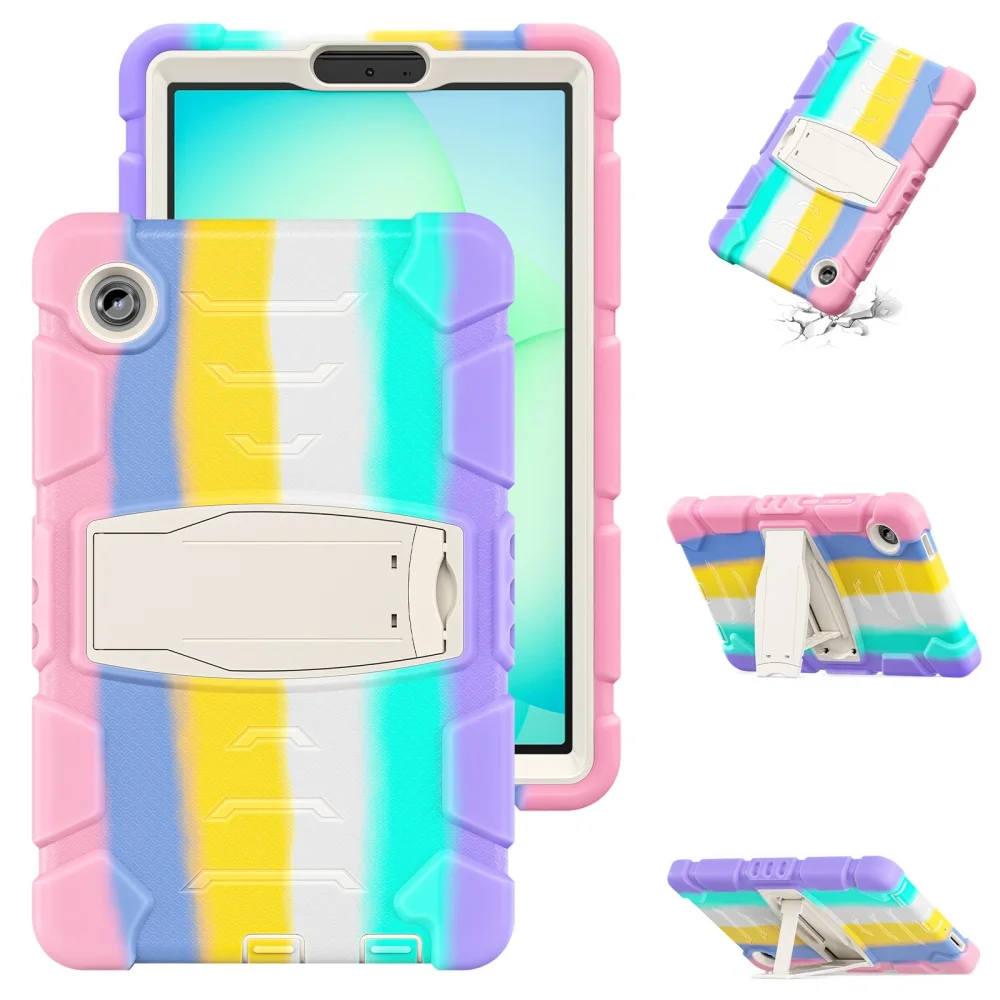 Case for Samsung Tab A9 8.7 Inch 2023 Anti-fall Shockproof with Foldable Stand for Galaxy Tab A9Plus 11inch Armor Hybrid Cover