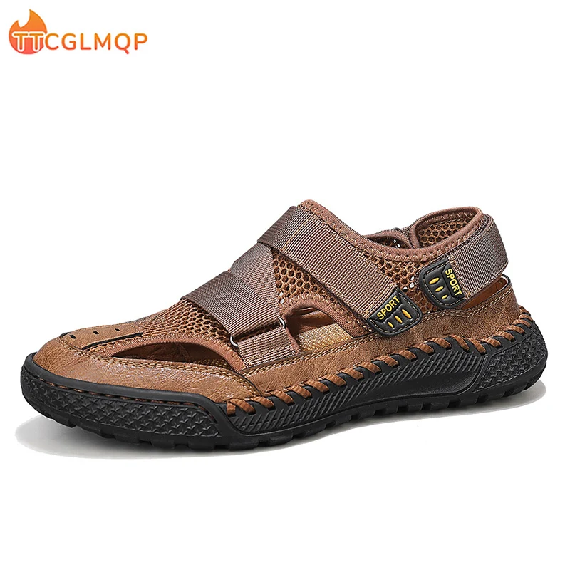 New Men's Sandals High Quality Men Breathable Summer Shoes Classic Men Soft Sandals Sneakers Fashion Men Beach Sandals Big Size