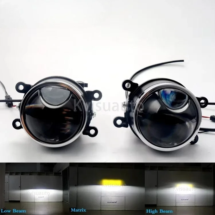CQL 40w 3000k 6000k Matrix Bi LED Fog Lamp Projector Lights For Ford Focus MK2 MK3 Fiesta Ranger Opel Suzuki