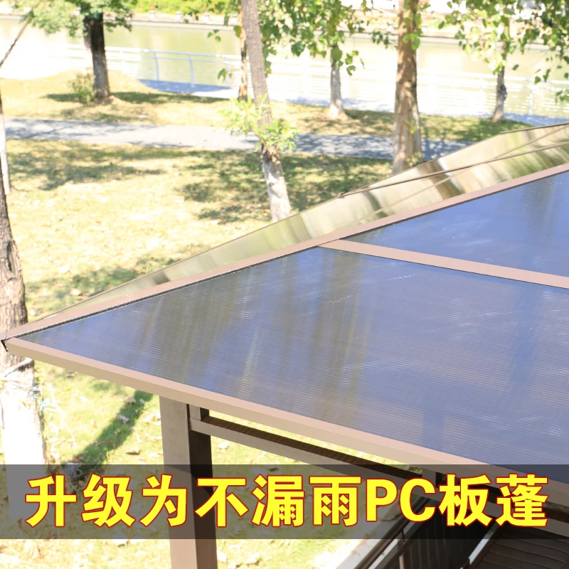 Solid wood pavilion, pavilion, table and chairs, antiseptic wood grape rack, villa, awning, tea pavilion, garden