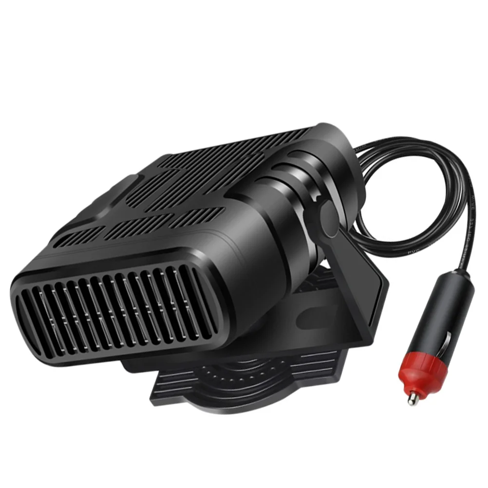 

Portable Car Heater Defogger 12V Hot Air Blower ABS Material Compact Size Easy Use Vehicle Warmer Speaker Wire