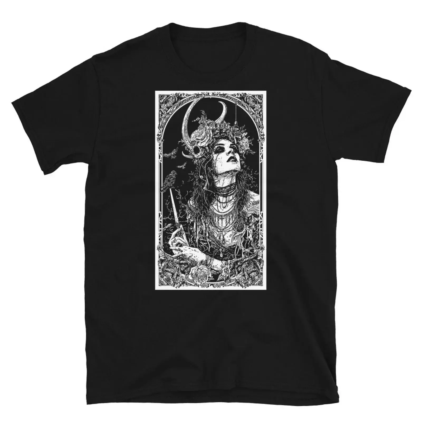 T-shirt Dark Majesty Lilith Vampire Queen vintage délavé streetwear homme confortable graphique doux vêtements de créateur respirant