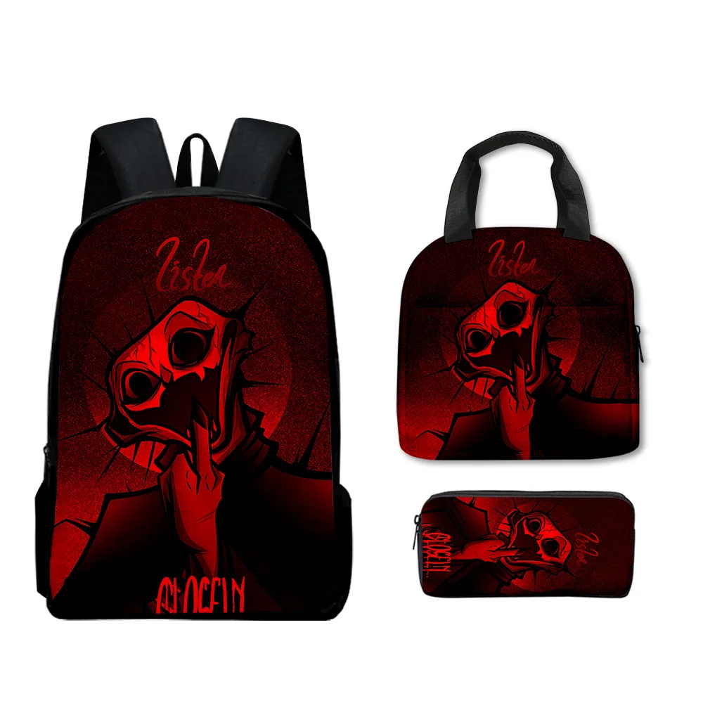 Trendy Popular Novelty Cook phenomenon 3D Print 3pcs/Set Student School Bags Laptop Daypack Backpack Lunch bag Pencil Case
