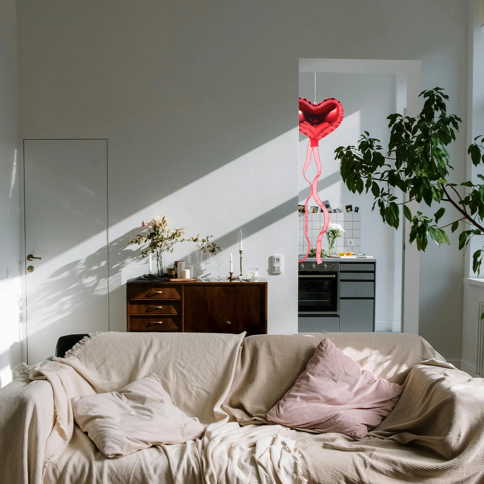 

Heart Pendant Valentine's Day Hanging Ornament Romantic Acrylic Heart Shape Pendant Valentines Day Decor Kit Party Decoration