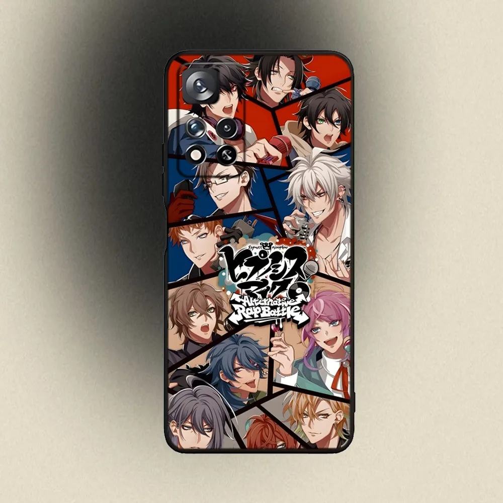 Anime Hypnosis Mic Phone Case For Samsung Galaxy A20,A21s,A22,A31,A32,A52,A53,A72,73,A80,A91 Soft Black Cover