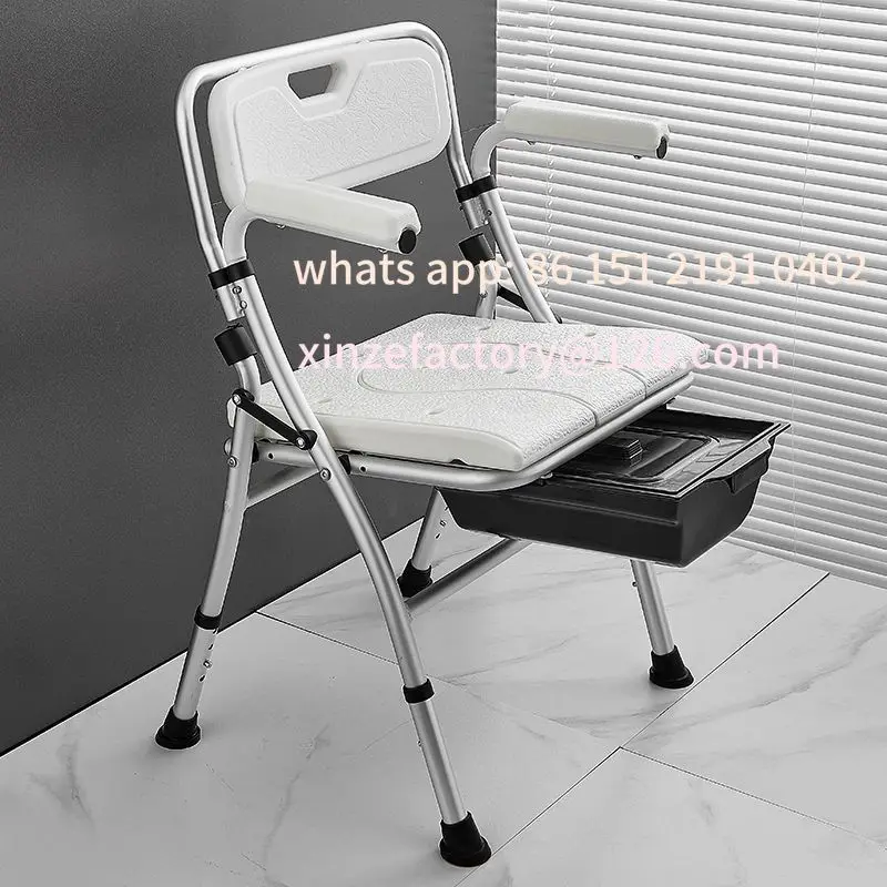 

Customizable multi-functional elderly sitting toilet bath folding chair pregnant women the elderly home toilet anti-drop toilet